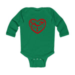 Ya Hussain (as) - Beautiful Heart Shape - Infant Long Sleeve Bodysuit