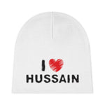 I Love Hussain (as) White - Baby Beanie