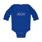 Muhammad (saw) Heart Shape - Infant Long Sleeve Bodysuit