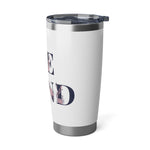 Be Kind - Tumbler Mug Silver and White 20oZ - Flowers, Cute gift, Mothers Day, Birthday present