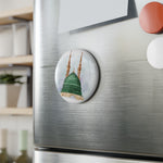 Holy Prophet (saw) Mosque Rasulallah (saw) Watercolor Round Magnet