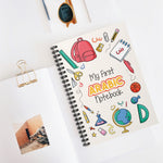 My First Arabic NoteBook - Cute Spiral Notebook Ruled Line