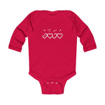 Muhammad (saw) Heart Shape - Infant Long Sleeve Bodysuit