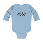 Muhammad (saw) Heart Shape - Infant Long Sleeve Bodysuit