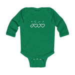 Muhammad (saw) Heart Shape - Infant Long Sleeve Bodysuit