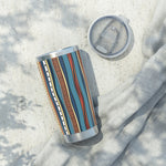 African Ethnical Beautiful Pattern - Tumbler Mug Silver and Red 20oZ - Cute Gift, Mothers Day, Birthday Present