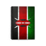 Kenyan Flag - Spiral Notebook Ruled Line