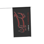 Labbaik Ya Hussain (as) House Flag Black Red - Muharram, Ashura, Karbala, Majaliss, Azadari, Shia Islamic, Arbaeen, Labbaik Ya Mahdi (atfs)