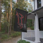 Labbaik Ya Hussain (as) House Flag Black Red - Muharram, Ashura, Karbala, Majaliss, Azadari, Shia Islamic, Arbaeen, Labbaik Ya Mahdi (atfs)