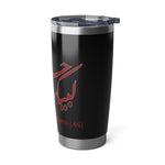 Labbaik Ya Hussain (as) Arabic Calligraphy - Tumbler Mug Silver and Black 20oZ