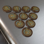 Ayatul Kursi Verse 255 Surah Al Baqarah Arabic Calligraphy - The Verse Of The Throne Round Magnet, Islamic Gift Ideas, Quranic Verse,