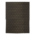 Golden Squares - Baby Swaddle Blanket Black