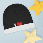 I Love Hussain (as) Black - Baby Beanie