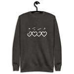 Muhammad (saw) Heart Shape - Fleece Pullover WOMEN