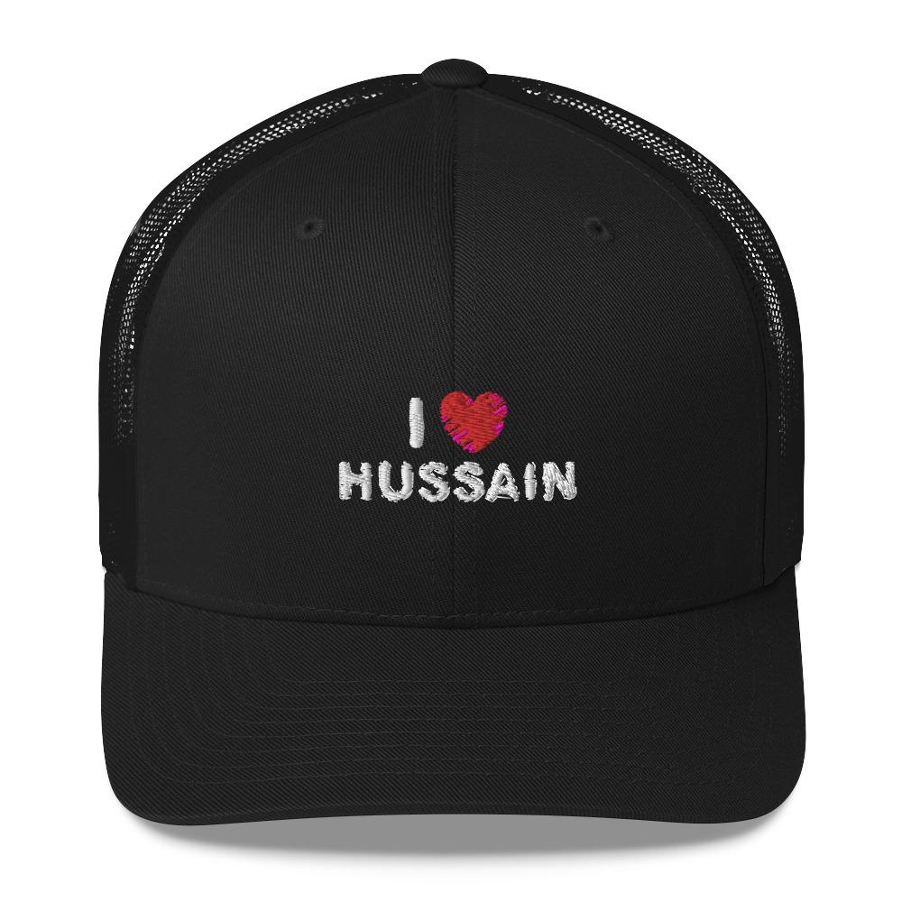 I Love Hussain (as)  - Trucker Cap 3D Embroidery - Hayder Maula