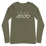 Muhammad (saw) Heart Shape - Long Sleeve Shirt MEN