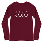 Muhammad (saw) Heart Shape - Long Sleeve Shirt MEN
