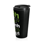 Islam Is My Deen Jannah Is My Dream Stainless Steel Travel Mug 15oz Black with Plastic lid - Eid Gift, Ramadhan, Birthday, Islamic Gifts