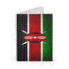 Kenyan Flag - Spiral Notebook Ruled Line