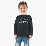 Muhammad (saw) Heart Shape - Long Sleeve Shirt Toddler