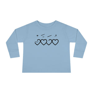 Muhammad (saw) Heart Shape - Long Sleeve Shirt Toddler