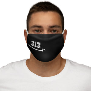 313 With Zulfiqar - Snug-Fit Polyester Face Mask