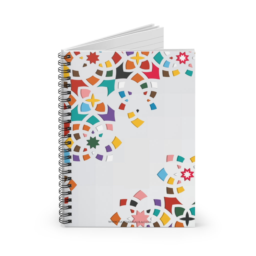 Cute Geometrical Shapes - Spiral Notebook Ruled Line