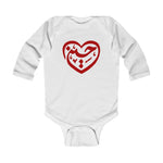 Ya Hussain (as) - Beautiful Heart Shape - Infant Long Sleeve Bodysuit