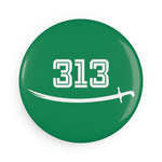 313 With Zulfiqar Round Magnet, Shia Islamic Items, Karbala, Ashura Muharram, Ya Mahdi (as)