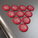 Ya Qamare Bani Hashim Red Magnet Round, Shia Islamic Items, Muharram Karbala Ashura Arbain