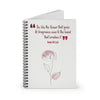 Be Like The Flower Imam Ali (as) Quote - Spiral NoteBook Ruled Line