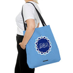 Ya Aba Saleh Mahdi (atfs) Adrikni Tote Bag White Blue - Islamic bag, Eid gift, Mosque bag, Prayer bag, Holy month