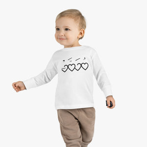 Muhammad (saw) Heart Shape - Long Sleeve Shirt Toddler