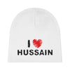 I Love Hussain (as) White - Baby Beanie
