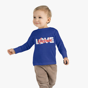 Love Hussain (as) White - Long Sleeve Shirt Toddler