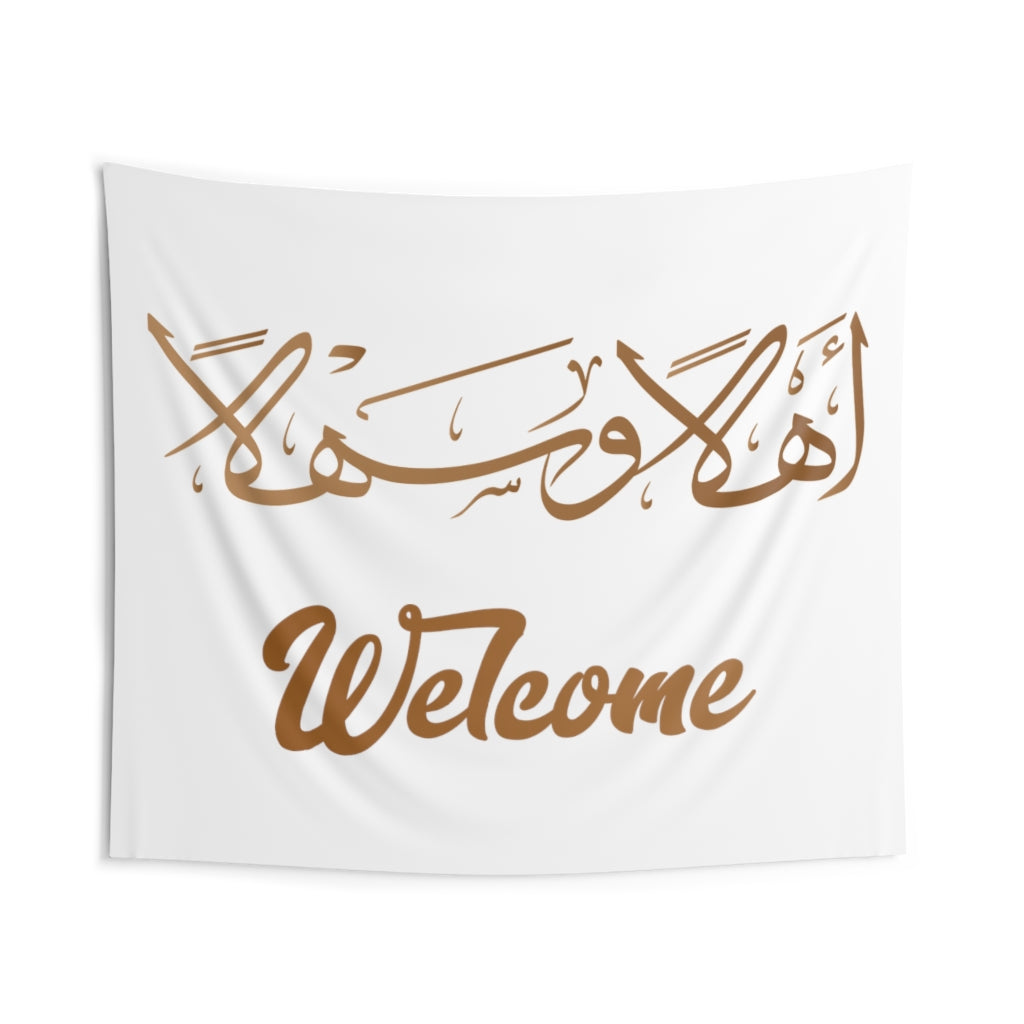 Ahlan Wa Sahlan Welcome- Indoor Wall Tapestry