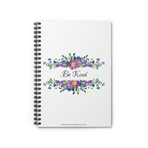 Be Kind With Flowers - Spiral Notebook Ruled Line