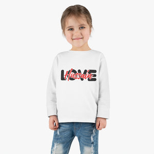 Love Hussain (as) White - Long Sleeve Shirt Toddler