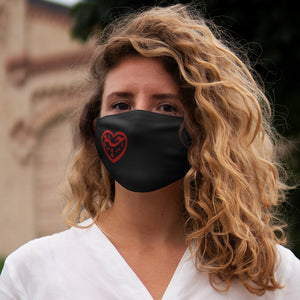 Ya Hussain (as) Beautiful Heart Shape - Snug-Fit Polyester Face Mask