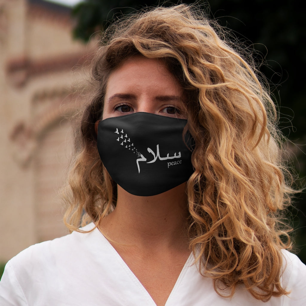 Salaam Peace Black - Snug-Fit Polyester Face Mask