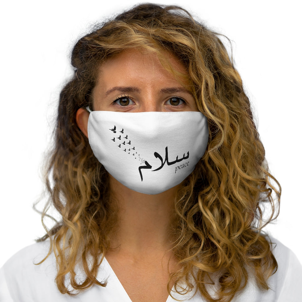 Salaam Peace White - Snug-Fit Polyester Face Mask