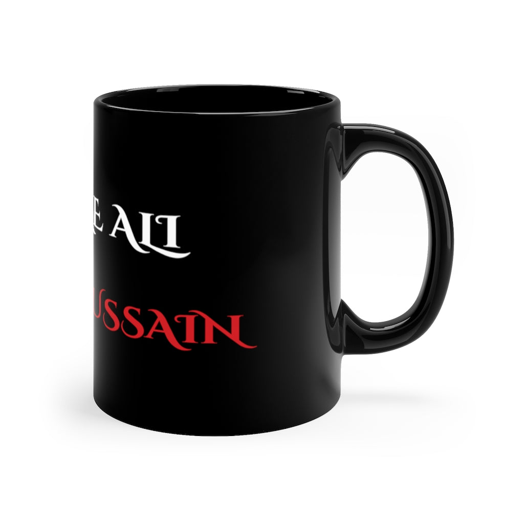 Live Like Ali (As) Die Like Hussain (as) - Black Coffee Mug