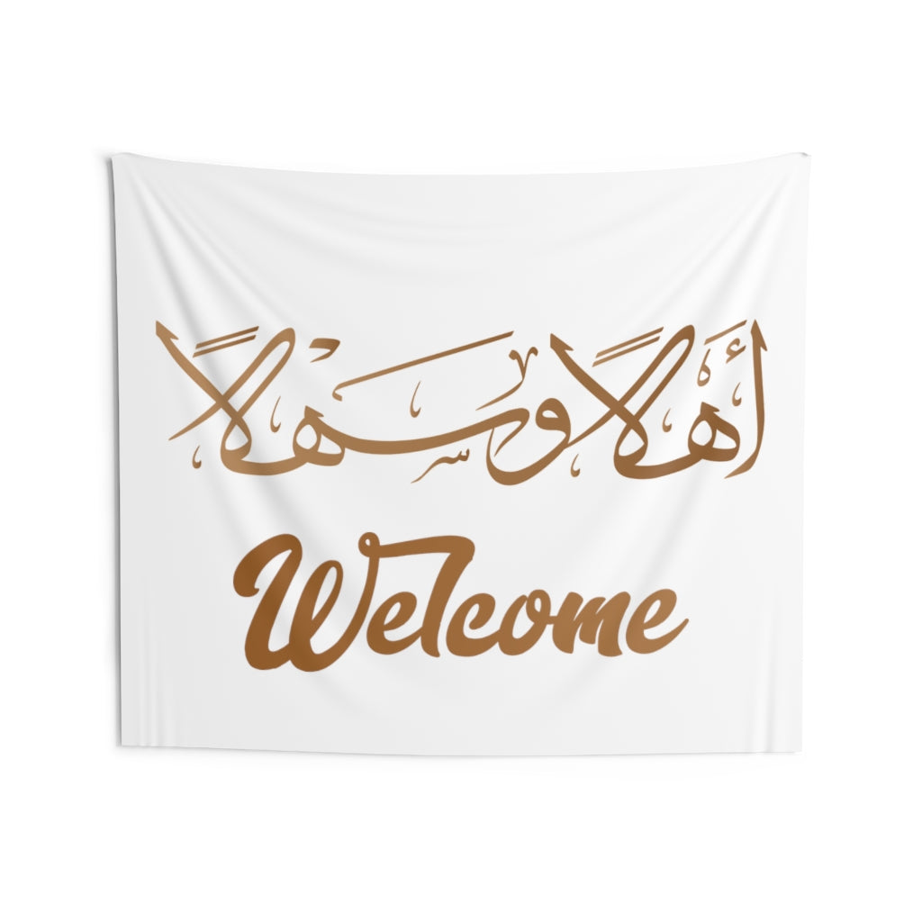 Ahlan Wa Sahlan Welcome- Indoor Wall Tapestry
