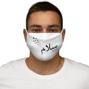 Salaam Peace White - Snug-Fit Polyester Face Mask