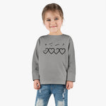 Muhammad (saw) Heart Shape - Long Sleeve Shirt Toddler