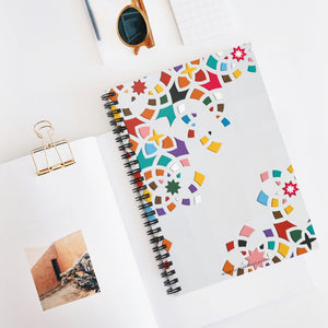 Cute Geometrical Shapes - Spiral Notebook Ruled Line