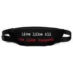 Live Like Ali (as) Die Like Hussain (as) Black - Fanny Pack