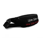 Live Like Ali (as) Die Like Hussain (as) Black - Fanny Pack