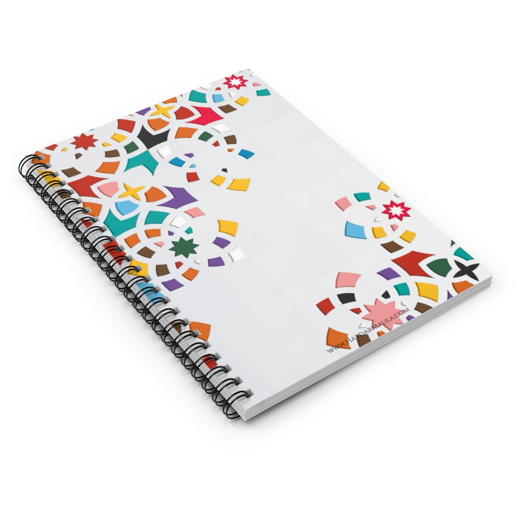 Cute Geometrical Shapes - Spiral Notebook Ruled Line