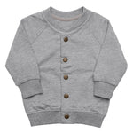 Ya Abbas (as) - Back Embroidery - Baby Organic Bomber Jacket Gray